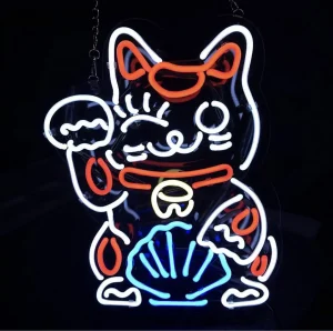 ネオンサイン ネオン管 バー カ 招き猫 NEON SIG開店 店舗 ネオン管 オーダーメイド