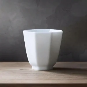 白磁 八角 茶杯 3点セット 茶器