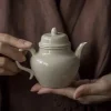 草木灰 陶磁 茶壺 ティーポット 茶器