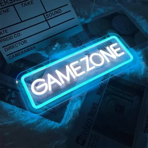 GAME ZONEネオンサイン ゲーマーネオンライト ゲームゾーンLEDネオンサイン ゲームルームの装飾 パブ 友達 子供ヘのギフト