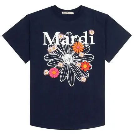 韓国 ブランド Tシャツ トレンディなDNAを解き放つ満開の花のプリントTシャツ！